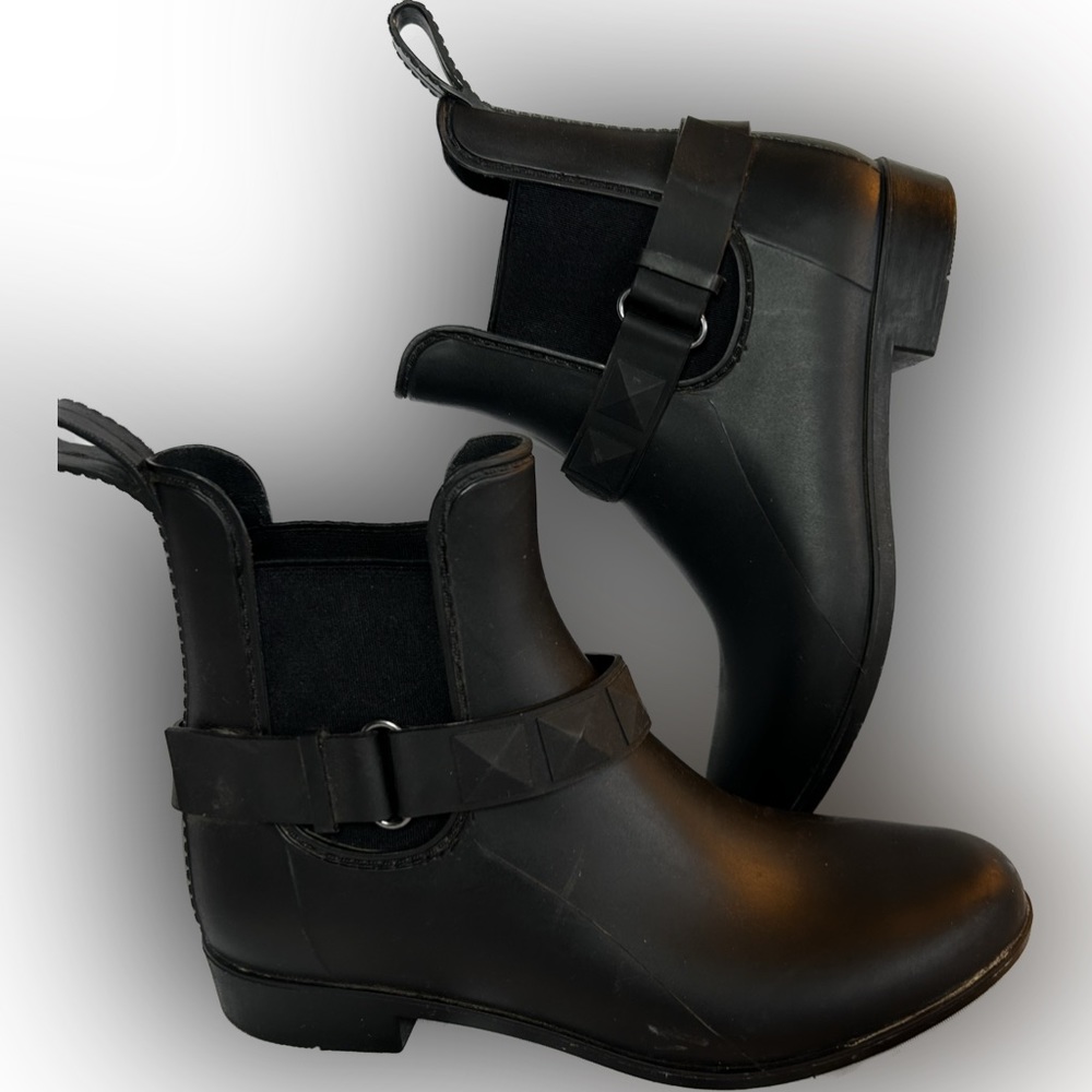 Natural Soul Womens Tyler Rain Boot Black